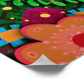 神がかわいらしあなた方の引用文を造った時の花インスパイアの花 ポスター (角)