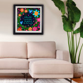 神がかわいらしあなた方の引用文を造った時の花インスパイアの花 ポスター