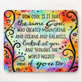 神がかわいらしおインスパイア前の一人を必要としていた信仰 マウスパッド (正面)