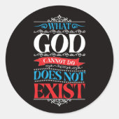 神ができないことは存在しない ラウンドシール (正面)