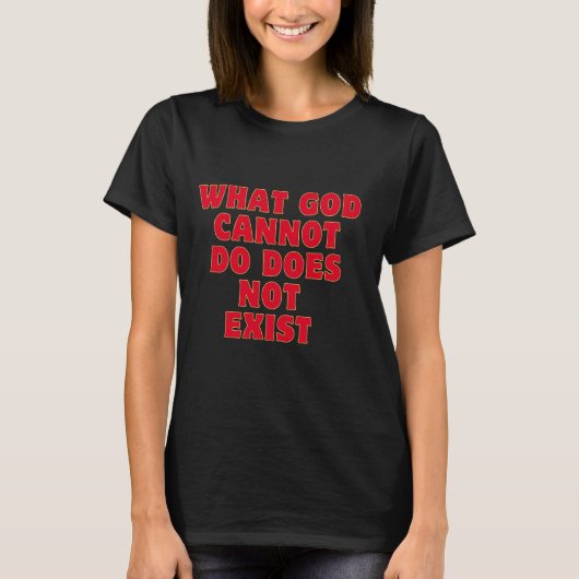 神ができないものは存在しない。NSPPD祈りの言葉 Tシャツ (正面)