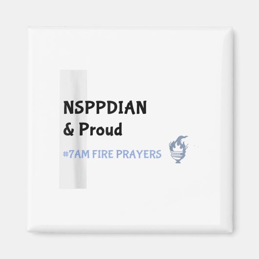 神がなさり得ないことは存在しない Nsppd祈り マグネット (正面)
