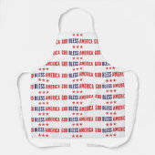 神がアメリカを祝福してくださいますように エプロン (正面)