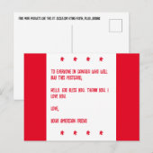 神がカナダを祝福します。 愛を込めて、あなたのアメリカ人の友達から。 ポストカード (正面/裏面)