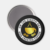 神がコーヒーを作った マグネット (正面/裏面)