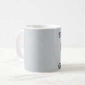 神がコーヒーマグを勝ち取る コーヒーマグカップ (正面左)