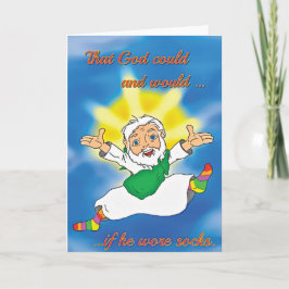 「神がソックス」のおもしろいな節酒カード身に着けていたら カード