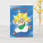 「神がソックス」のおもしろいな節酒カード身に着けていたら カード (黄色い花)