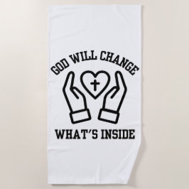 神がタオルの中のものを変えるビーチ ビーチタオル