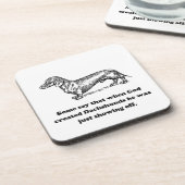 神がダックスフントを作成した時 コースター (左側)