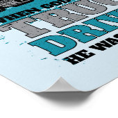 神がトラックの運転手を作ったおもしろい時 ポスター (角)