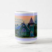 神がドアを閉める時感動的 コーヒーマグカップ (中央)