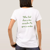 神がドアを閉める時 Tシャツ (裏面)