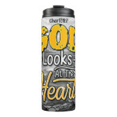 神がハートを見る タンブラー (正面)