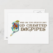 神がバグパイプを創った ポストカード (正面/裏面)