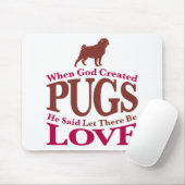 神がパグを創造したとき マウスパッド (マウス)