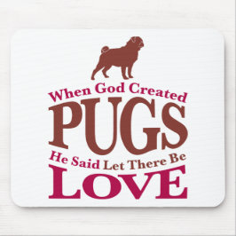 神がパグを創造したとき マウスパッド