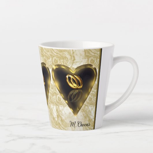 神が一つにまとめた結婚もの カフェラテマグ (右)