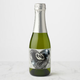 神が一つにまとめた結婚もの スパークリングワインラベル