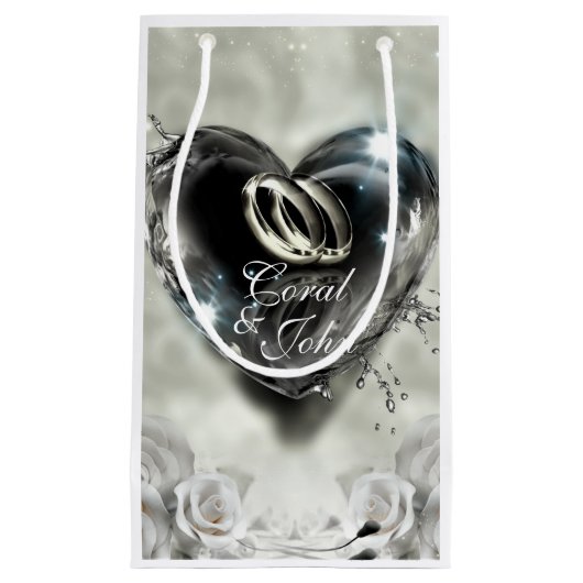 神が一緒にしたもの(シルバー結婚) スモールペーパーバッグ (正面)