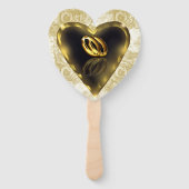 神が一緒に置いたこと(金ゴールドと白) ハンドファン (正面)