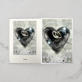 神が一緒に置いたものは日付を除く 箔グリーティングカード (外側レイダウン)