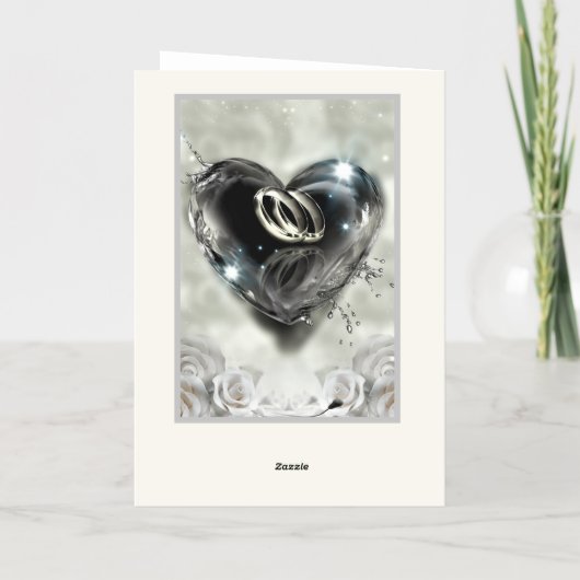 神が一緒に置いたものは日付を除く 箔グリーティングカード (裏面)