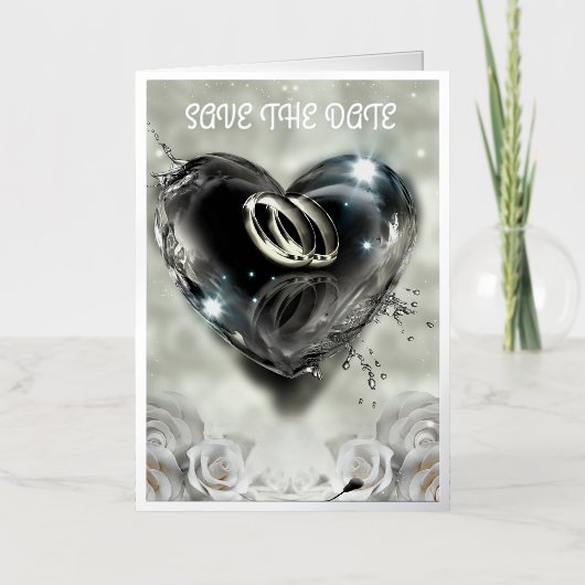 神が一緒に置いたものは日付を除く 箔グリーティングカード (正面)