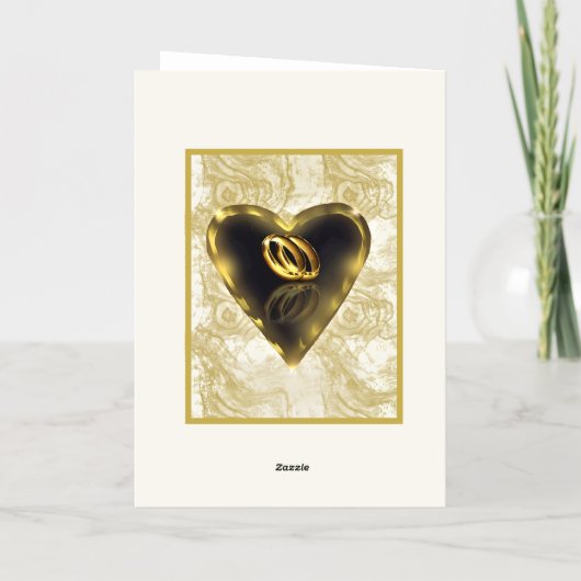 神が一緒に置いたものは日付を除く 箔グリーティングカード (裏面)