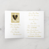 神が一緒に置いたものは日付を除く 箔グリーティングカード (内側レイダウン)