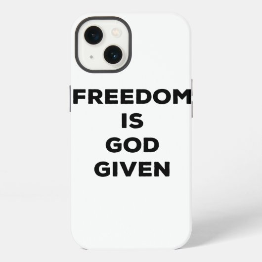 神が与えた自由 iPhoneケース (裏面)