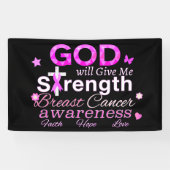 神が与え力を与える 横断幕 (横)