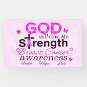 神が与え力を与える 横断幕 (横)