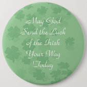神が今日アイルランドの幸運を送ってくれたように 缶バッジ (正面)