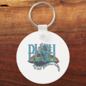 神が何かを起こすまで祈り続けろ キーホルダー (正面)