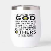 神が何を持っているか与えを決定する引用文 (背面)