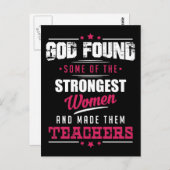 神が作った先生笑わされる職業デザイン ポストカード (正面/裏面)