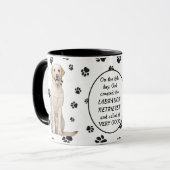 神が作成された黄色のラブラドールレトリバー マグカップ (正面左)