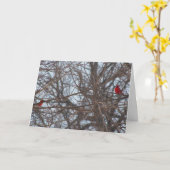 神が作成した美しい、深紅色 カード (黄色い花)