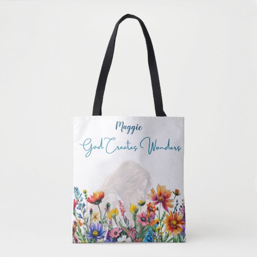 神が作成疑問に思するパーソナライズされた- Tote Bag トートバッグ (正面)