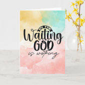 神が働いている待ち伏せ カード (黄色い花)