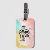 神が働いている待ち伏せ ラゲッジタグ (正面縦)