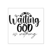 神が働いている待ち伏せ ラバースタンプ (インプリント)