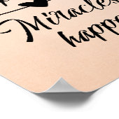 神が入ると奇跡が起こる引用文 ポスター (角)