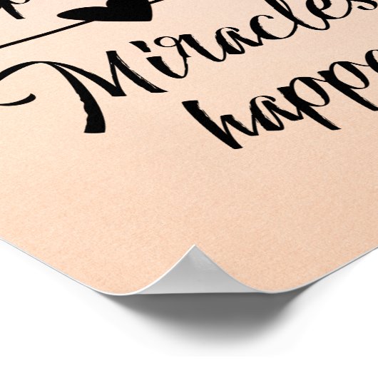 神が入ると奇跡が起こる引用文 ポスター (角)