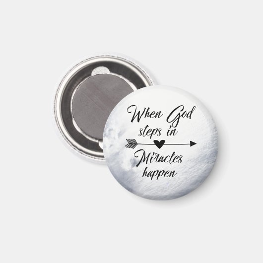 神が入ると奇跡が起こる引用文 マグネット (正面/裏面)