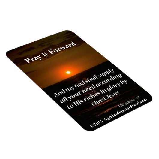 神が全てのあなたの必要を供える マグネット (右側)