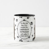 神が創り出したチョコレートラブラドールレトリバー マグカップ (中央)