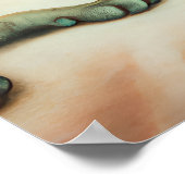 神が創り出した猫ポートレートアート ポスター (角)