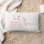 神が創り出した祖母の赤いハート ランバークッション (ブランケット)